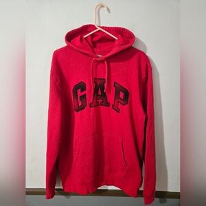 GAP Sweatshirt Pullover Hoodie Men's Size Medium Red